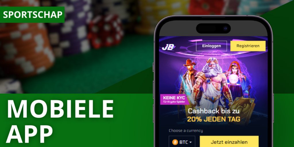 JustBit Casino mobiele app  