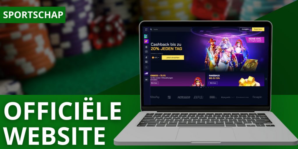 JustBit Casino officiële site 